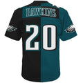 P.Eagles #20 Brian Dawkins Player  Midnight Green-Black Split Legacy Jersey