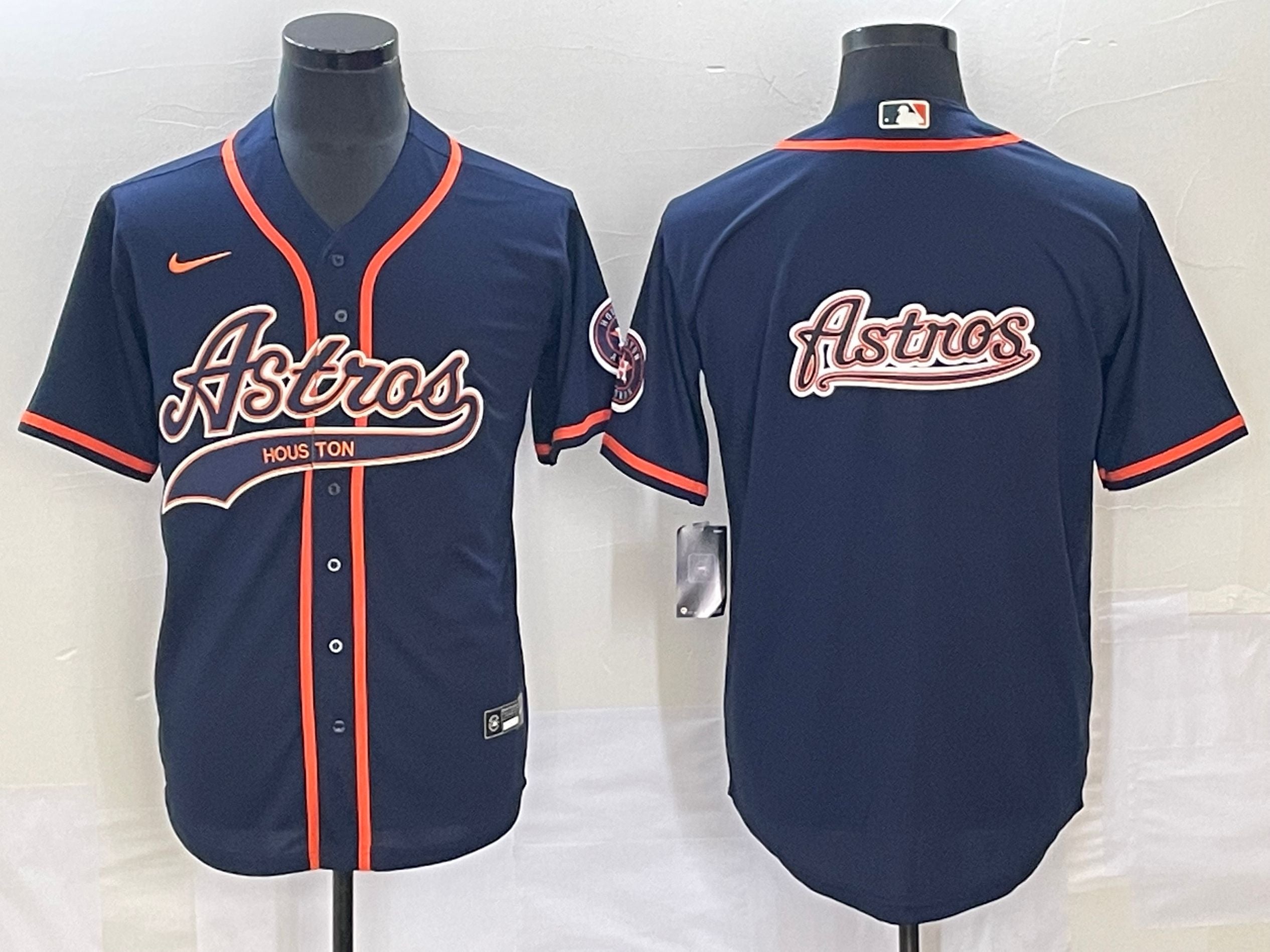 Men's Houston Astros Navy Replica Team Jersey1 Joint Edition