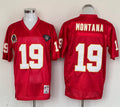 Men's Kansas City Chiefs Joe Montana  Red Legacy Replica Jersey1