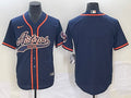 Men's Houston Astros Navy Replica Blank Jersey1 Joint Edition