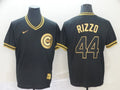 Men's Chicago Cubs Anthony Rizzo #44 Black Stitched Jersey