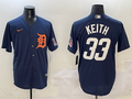 Men's Detroit Tigers Colt Keith #33 Navy Limited Player Jersey1