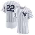 New York Yankees #22 Juan Soto Home Authentic Player Jersey ¨C White Stitches Baseball Jerseys