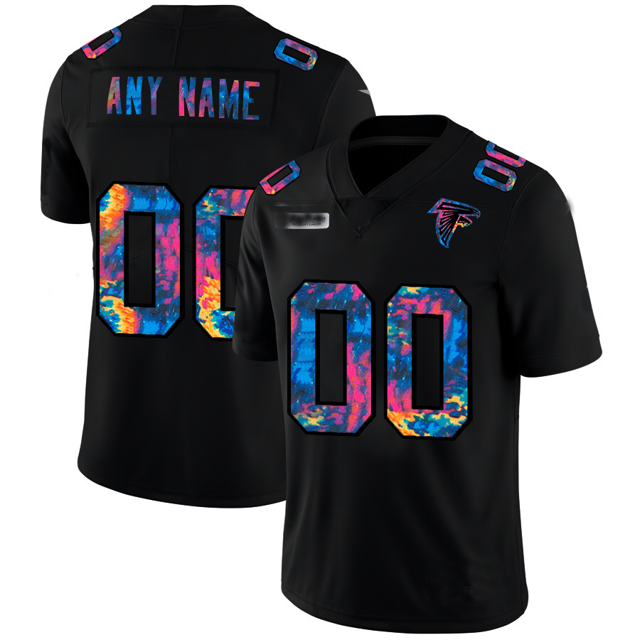 Custom1 Atlanta Falcons Multi-Color Black 2020 Crucial Catch Vapor Untouchable Limited Jersey1 Stitched American Football Jerseys