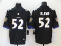Men's Baltimore Ravens Ray Lewis #52 Black Retired Player Jersey1