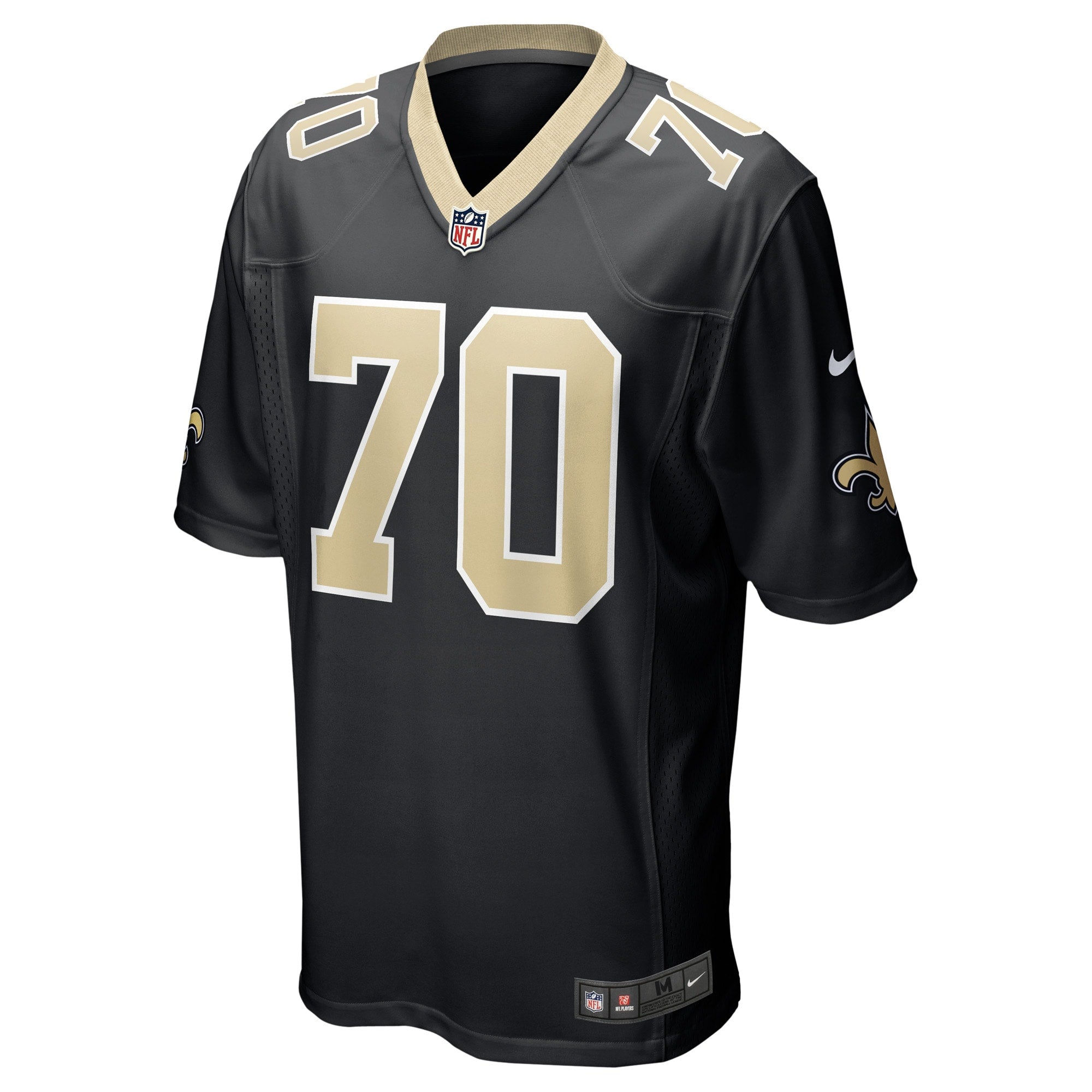 Trevor Penning New Orleans Saints Nike Game   Jersey - Black