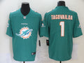 Men's Miami Dolphins Tua Tagovailoa #1 Green Game Player Jersey1