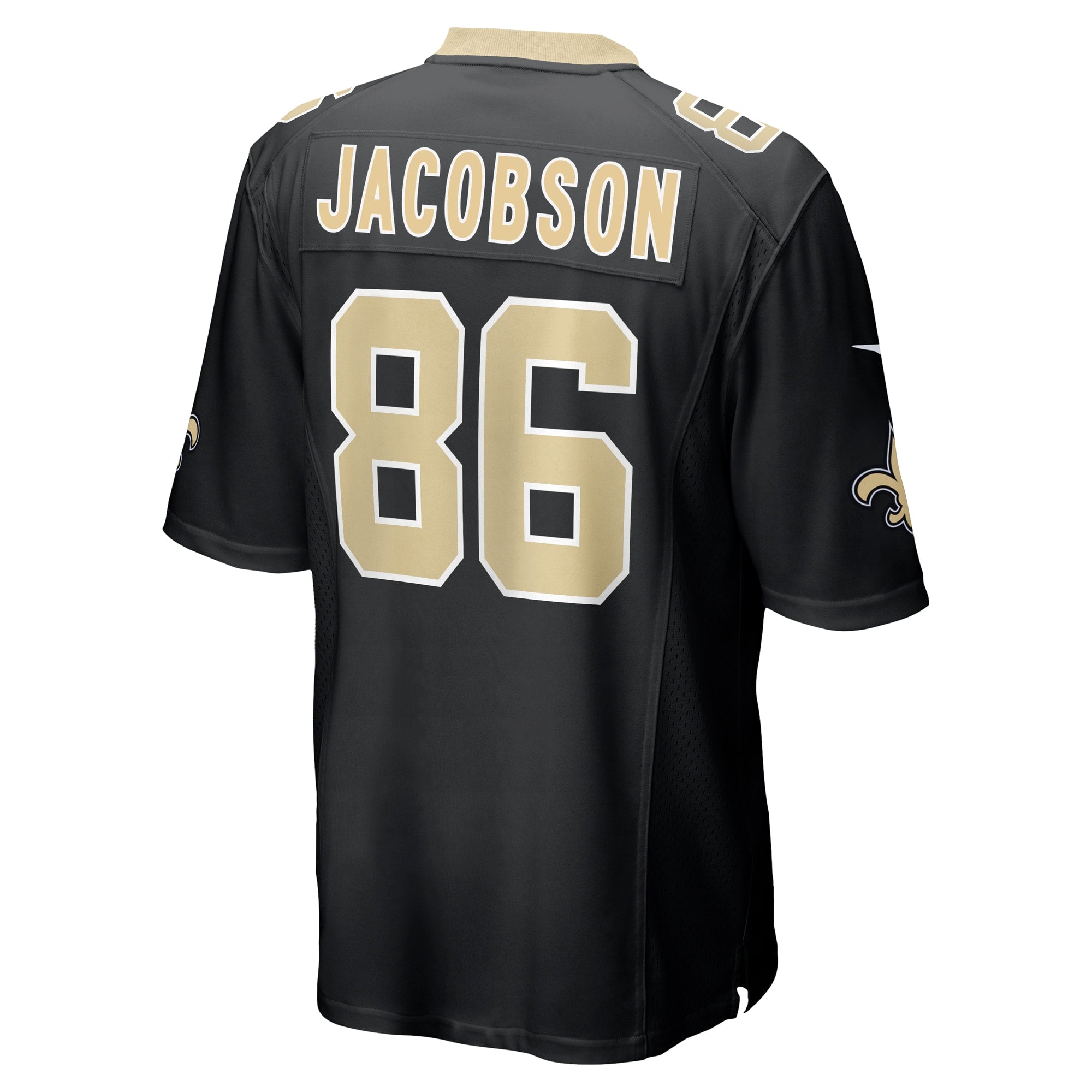 Michael Jacobson New Orleans Saints Nike  Game Jersey -  Black