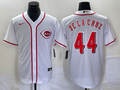 Men's Cincinnati Reds Elly De La Cruz #44 White Home Replica Jersey1