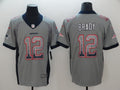 Men's New England Patriots Tom Brady #12 Gray Player Game Jersey1