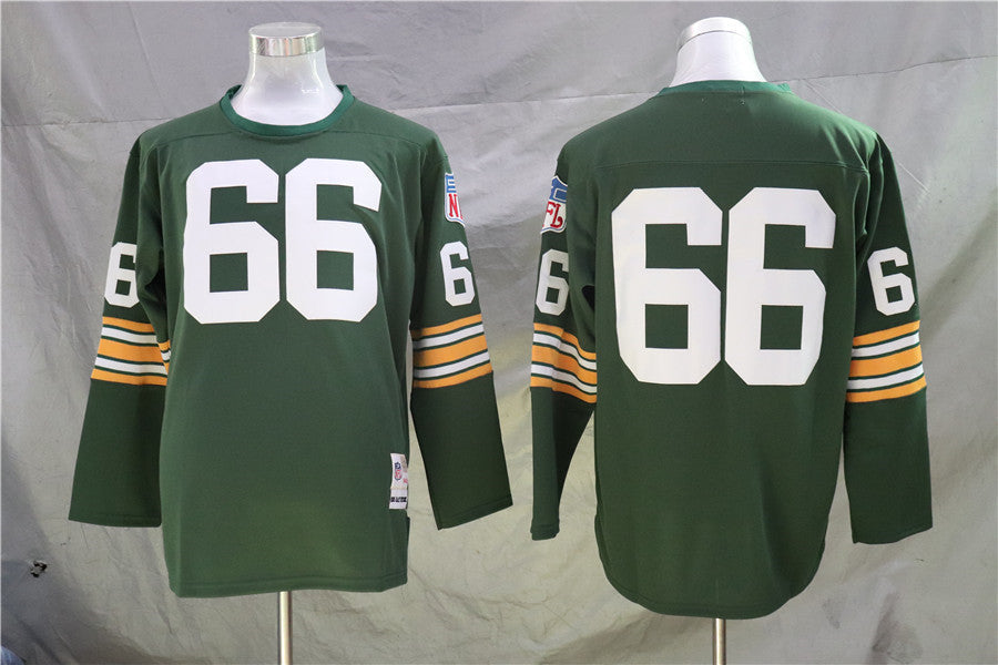 Men's Green Bay Packers Ray Nitschke  Green Legacy Replica Jersey1