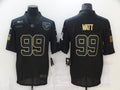 Men's Houston Texans J.J. Watt #99 Black Game Player Jersey1