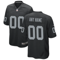 Custom1 Las Vegas Raiders Black Game Jersey1