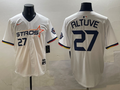 Men's Houston Astros Jose Altuve #27 White 2025 City Connect Limited Player Jersey1