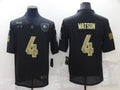 Men's Cleveland Browns #4 Deshaun Watson Black Game Jersey1