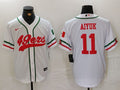 Men's San Francisco 49ers Brandon Aiyuk #11 White Player Jersey1