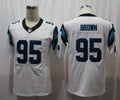Men's Carolina Panthers Derrick Brown #95 White Player Game Jersey1