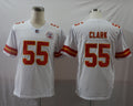 Men's Kansas City Chiefs Frank Clark #55 White Game Jersey1