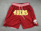 Men's San Francisco 49ers Scarlet Pocket Shorts1