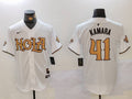 Men's New Orleans Saints Alvin Kamara #41 White Replica Player Jersey1