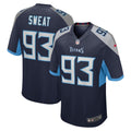 T'Vondre Sweat Tennessee Titans Nike Team Game Jersey -  Navy