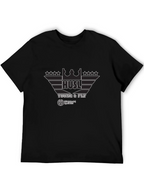 Hustl Young & Fly Black Graphic T-Shirt