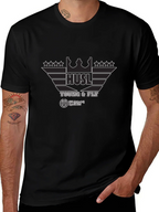 Hustl Young & Fly Black Graphic T-Shirt