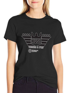 Hustl Young & Fly Black Graphic T-Shirt