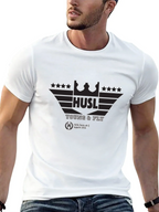 Hustl Young & Fly Black Graphic T-Shirt