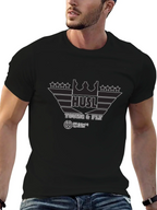 Hustl Young & Fly Black Graphic T-Shirt
