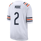 C.Bears #2 D.J. Moore White Player Game Jerseys American Stitched Football Jerseys