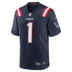 Number 1 Dad New England Patriots Nike Game Jersey - Navy