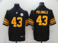 Men's Pittsburgh Steelers Troy Polamalu #43 Black Alternate Legend Jersey1