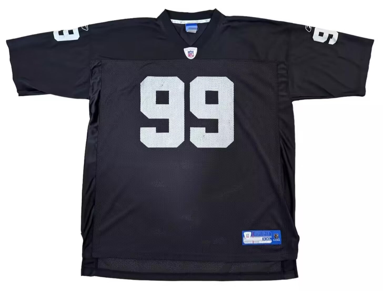 Men's Oakland Raiders Warren Sapp  Black Legacy Replica Jersey1