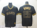 Men's San Francisco Giants Barry Bonds #25 Black Fashion Stitched Jersey1