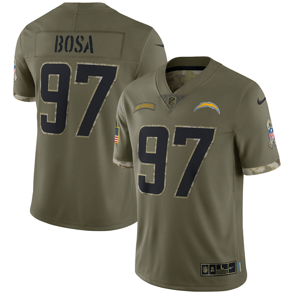 Joey Bosa Los Angeles Chargers Nike Salute To Service Limited Jersey - Olive