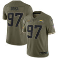 Joey Bosa Los Angeles Chargers Nike Salute To Service Limited Jersey - Olive
