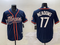 Men's Detroit Tigers Austin Meadows #17 Navy Player Jersey1