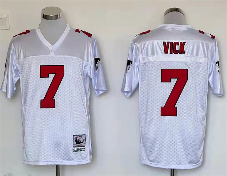 Men's Atlanta Falcons Michael Vick  White Legacy Replica Jersey1