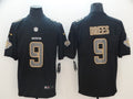 Men's New Orleans Saints #9 Drew Brees Black Authentic Game Jersey1