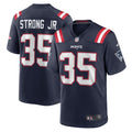 Pierre Strong Jr. New England Patriots Nike Game   Jersey - Navy