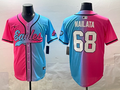 Men's Philadelphia Eagles Jordan Mailata #68 Pink/Blue Game Jersey