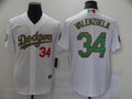 Men's Los Angeles Dodgers Fernando Valenzuela #34 White Player Game Jersey1