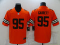 Men's Cleveland Browns Myles Garrett #95 Orange Game Jersey1