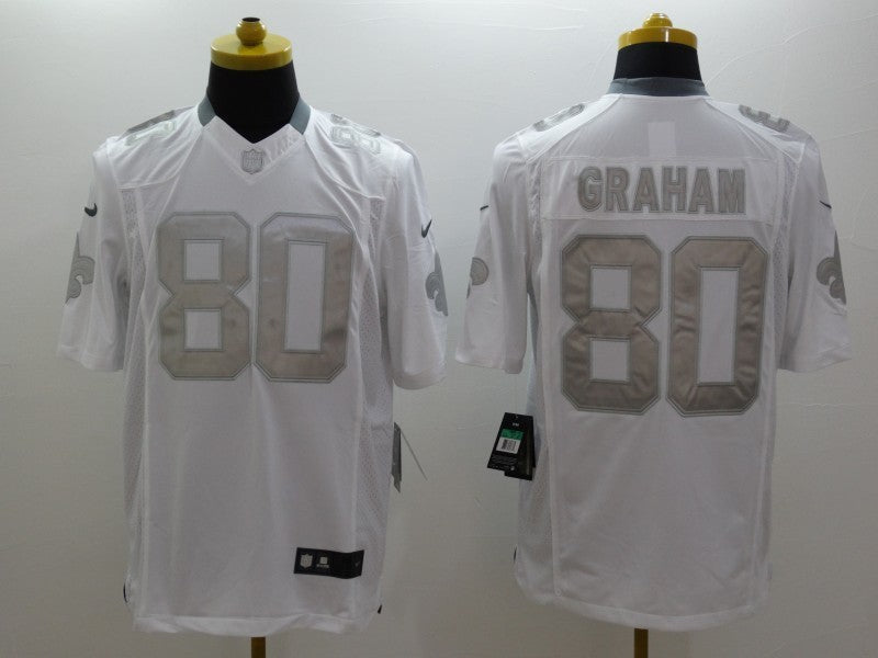 Men's New Orleans Saints Jimmy Graham #80 White Game Jersey1