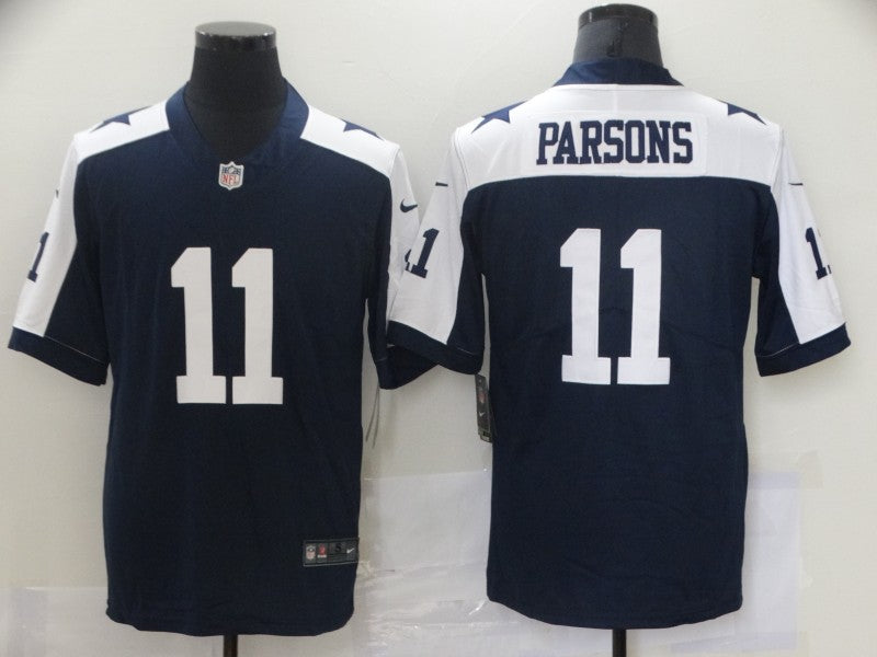 Men's Dallas Cowboys Micah Parsons #11 Navy Alternate Fashion Game Jersey1