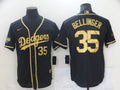 Men's Los Angeles Dodgers Cody Bellinger #35 Black Authentic Game Jersey1