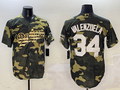 Men's Los Angeles Dodgers Fernando Valenzuela #34 Camouflage Game Jersey