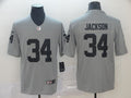 Men's Las Vegas Raiders Bo Jackson #34 Gray Inverted Legend Jersey1