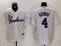 Men's New York Yankees Lou Gehrig White Replica Player Jersey1